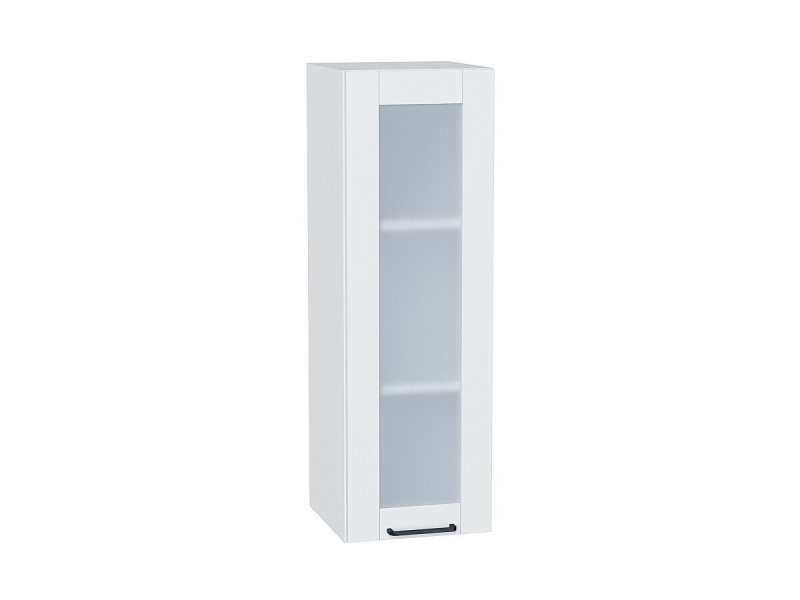 920*300* Шкаф верхний с 1-ой остекленной дверцей Флэт Плюс White In 2S Белый