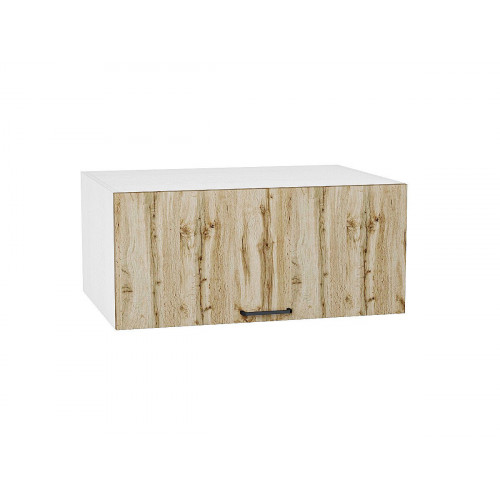 358*800* Шкаф верхний горизонтальный глубокий Флэт Wotan Oak 2S Белый