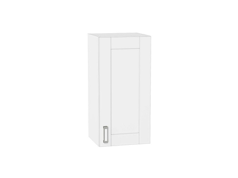 Кухня 716*350*Шкаф верхний с 1-ой дверцей Лофт White Silk/Белый