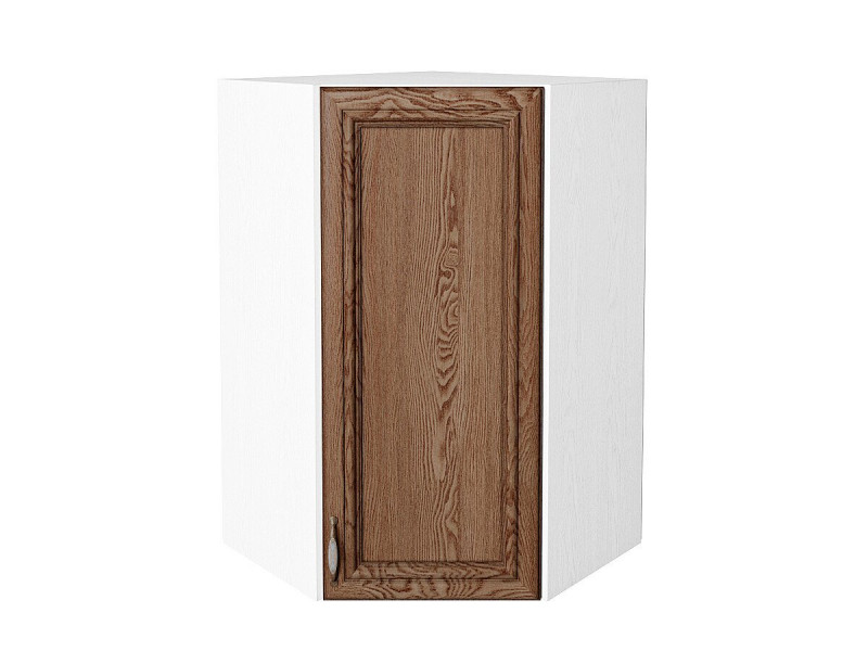 920*600*600 Шкаф верхний угловой Шале Brown Dreamline Белый